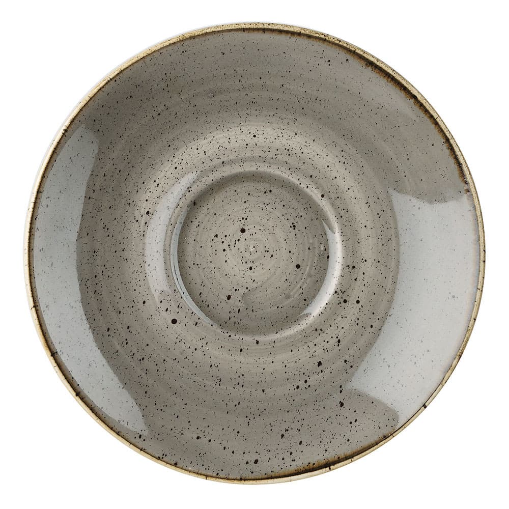 Churchill 6 1/4" Round Stonecast Saucer - Ceramic, Peppercorn Gray (SPGSCSS1)