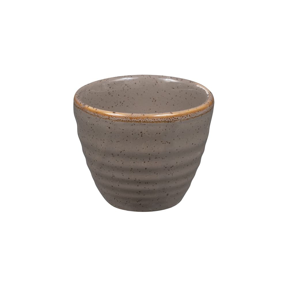 Churchill 2 oz Stonecast Ripple Dipper Pot - Ceramic, Peppercorn Gray (SPGSRPD21)