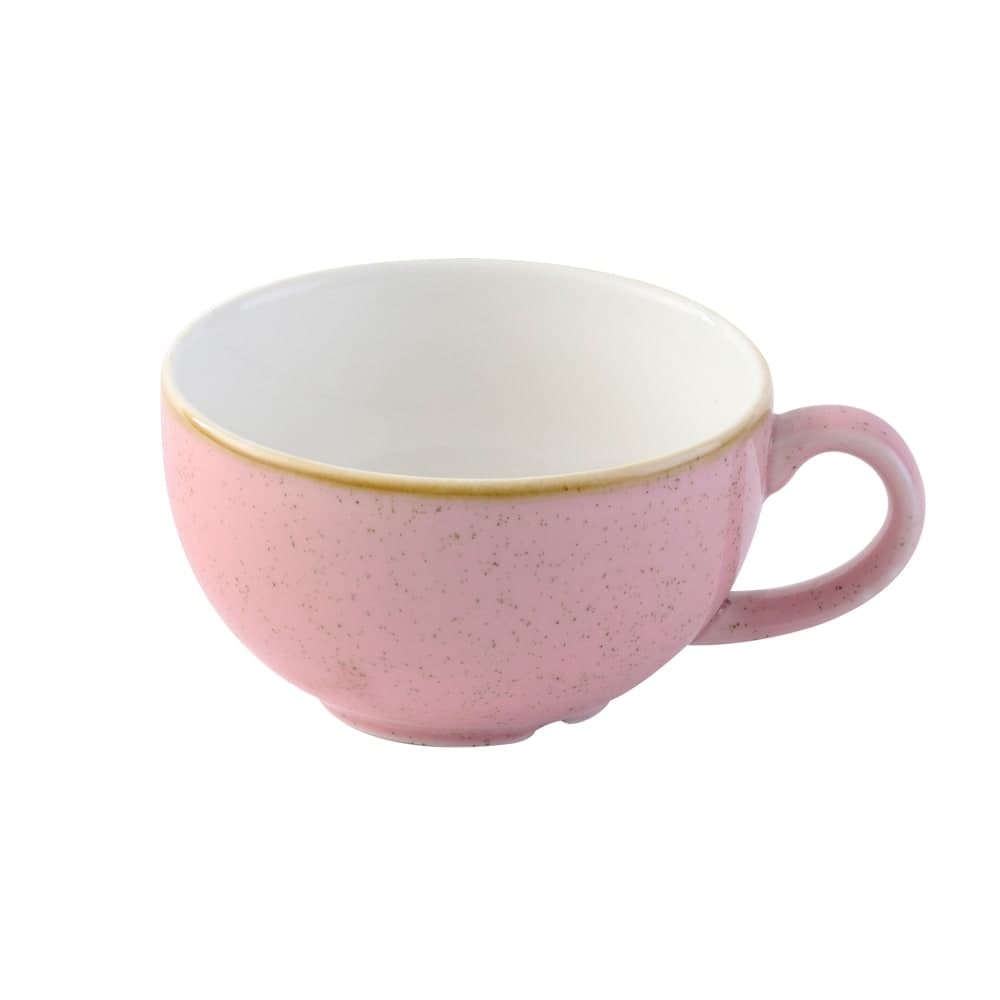 Churchill 8 oz Stonecast® Cappuccino Cup - Ceramic, Petal Pink (SPPSCB201)