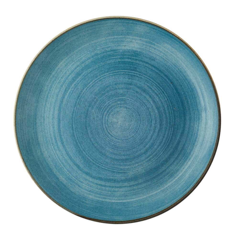 Churchill 11 1/4" Round Stonecast® Coupe Plate - Ceramic, Raw Blue (SRBEEV111)
