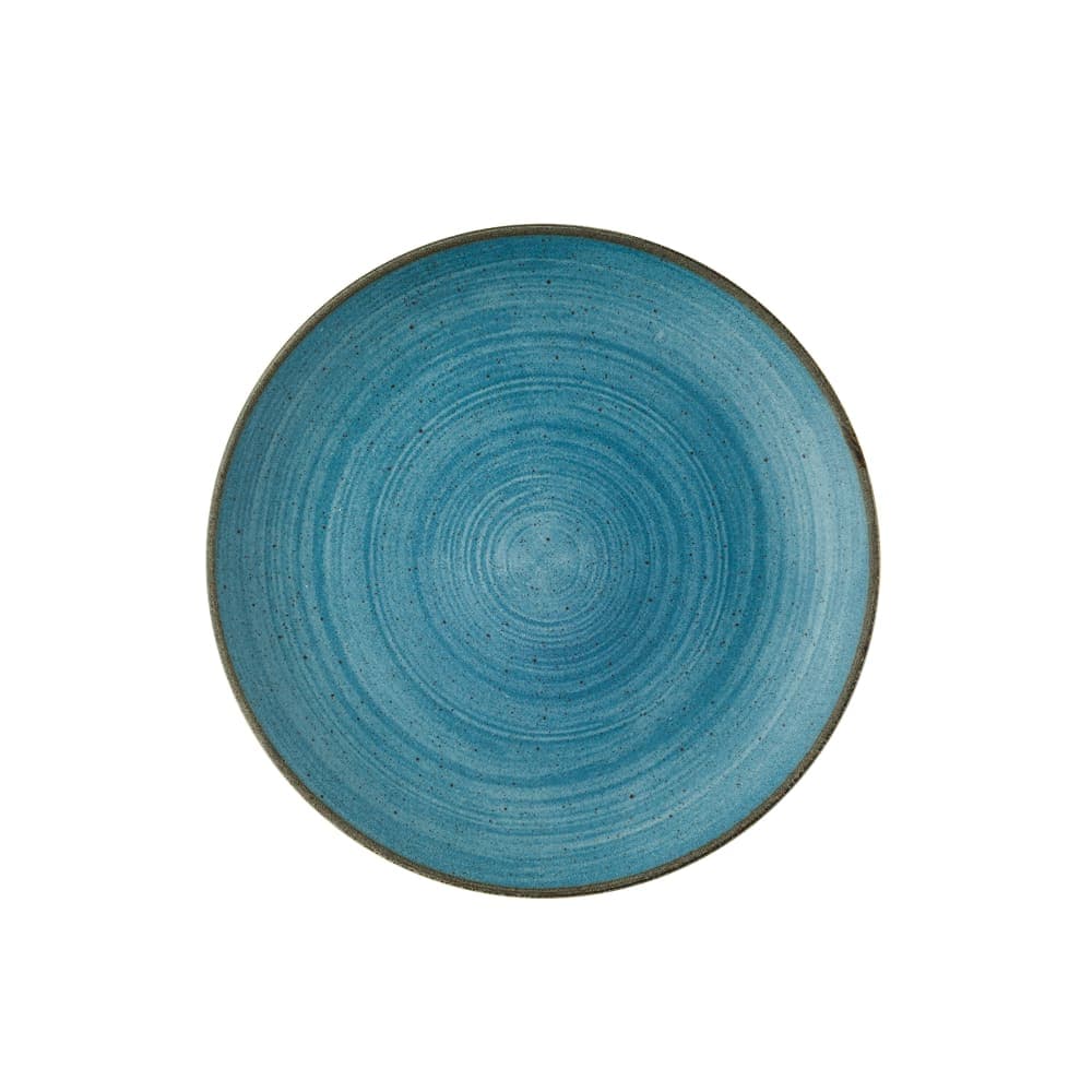 Churchill 6 1/2" Round Stonecast® Couple Plate - Ceramic, Raw Blue (SRBEEVP61)