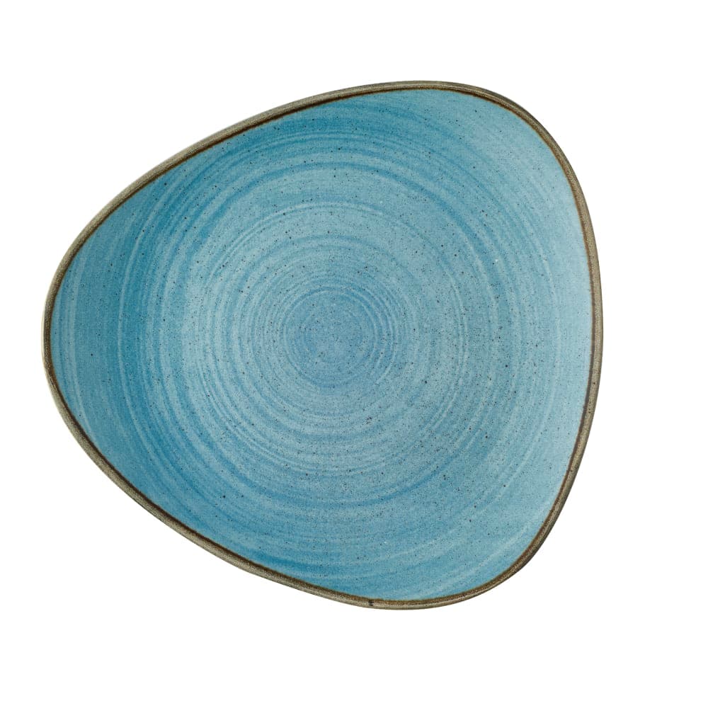 Churchill 9" Round Stonecast® Coupe Plate - Ceramic, Raw Teal Lotus (SRBETR91)