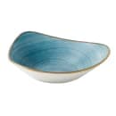 Churchill 13 oz Triangular Stonecast® Bowl - Ceramic, Raw Blue (SRBETRB71) thumbnail 2
