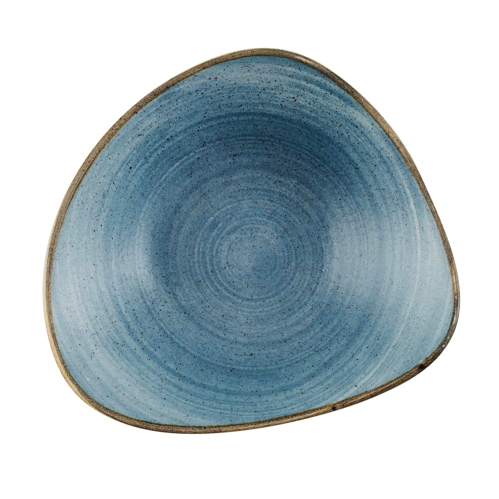 Churchill 21 oz Round Stonecast® Bowl - Ceramic, Raw Blue (SRBETRB91)