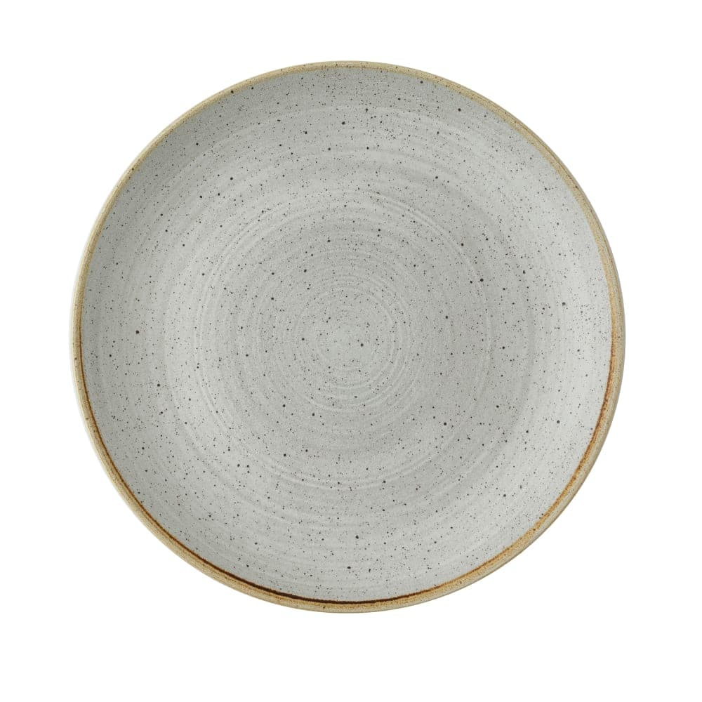 Churchill 10" Round Stonecast® Coupe Plate - Ceramic, Raw Gray (SRGYEV111)