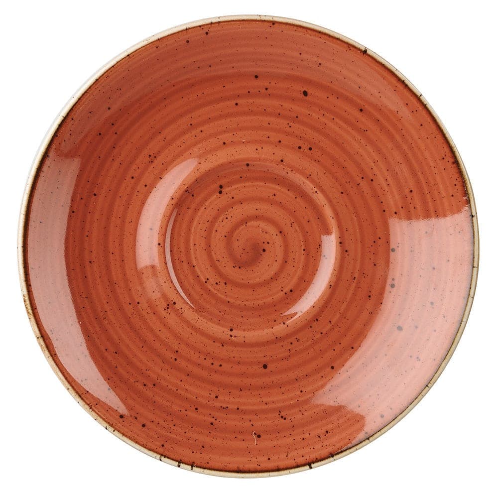 Churchill 6 1/4" Round Stonecast Saucer - Ceramic, Spiced Orange (SSOSCSS1)