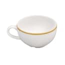 Churchill 8 oz Stonecast Cappuccino Cup - Ceramic, Barley White (SWHSCB201) thumbnail 2