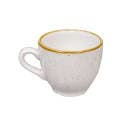 Churchill 3 1/2 oz Stonecast Espresso Cup - Ceramic, Barley White (SWHSCEB91) thumbnail 2