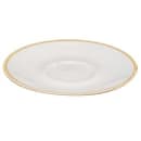 Churchill 6 1/4" Round Stonecast Saucer - Ceramic, Barley White (SWHSCSS1) thumbnail 3