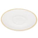 Churchill 6 1/4" Round Stonecast Saucer - Ceramic, Barley White (SWHSCSS1) thumbnail 4