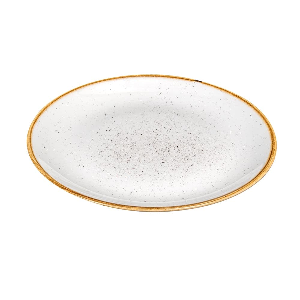 Churchill 6 1/2" Round Stonecast Plate - Ceramic, Barley White (SWHSEVP61)