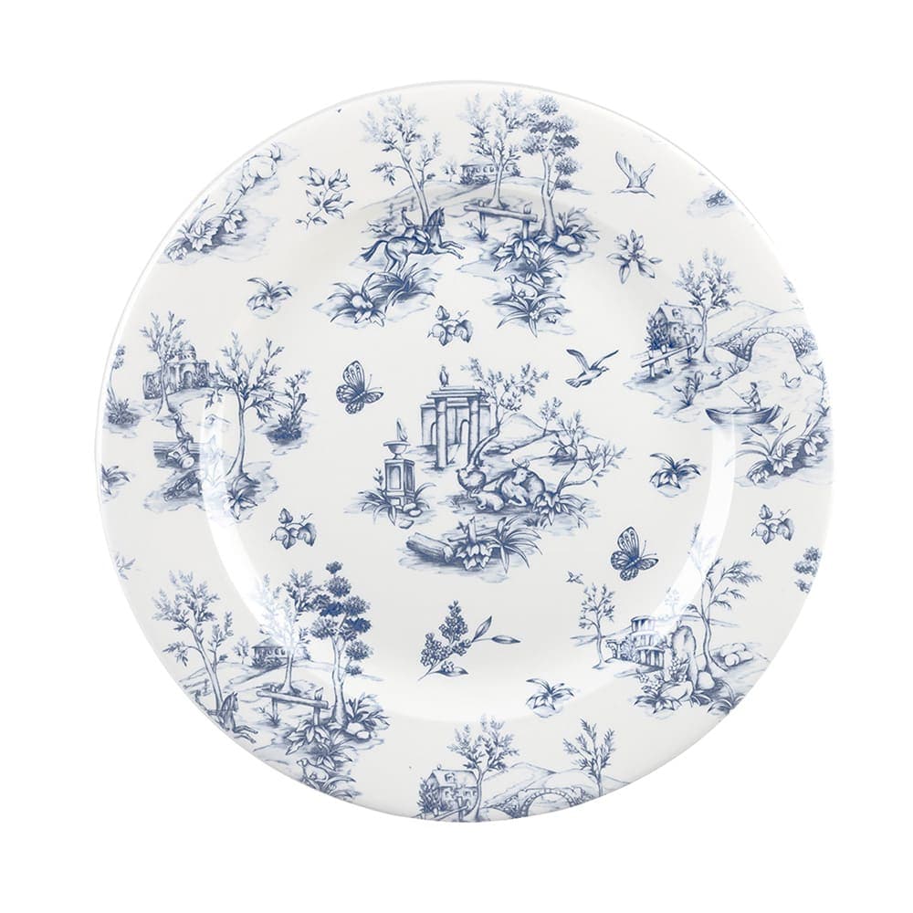 Churchill 6 5/8" Round Vintage Prints Tea Plate - Ceramic, Toile Prague (TOPVP651)