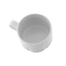 Churchill 7 1/2 oz Buckingham Tea Cup - Ceramic, White (WBC1) thumbnail 2