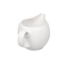 Churchill 8 oz Bamboo Creamer - Glazed Ceramic, White (WHBALJ81) thumbnail 4