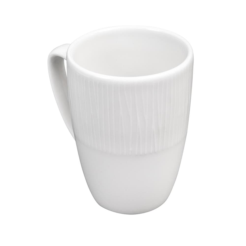 Churchill 12 oz Bamboo Mug - Ceramic, White (WHBALM121)