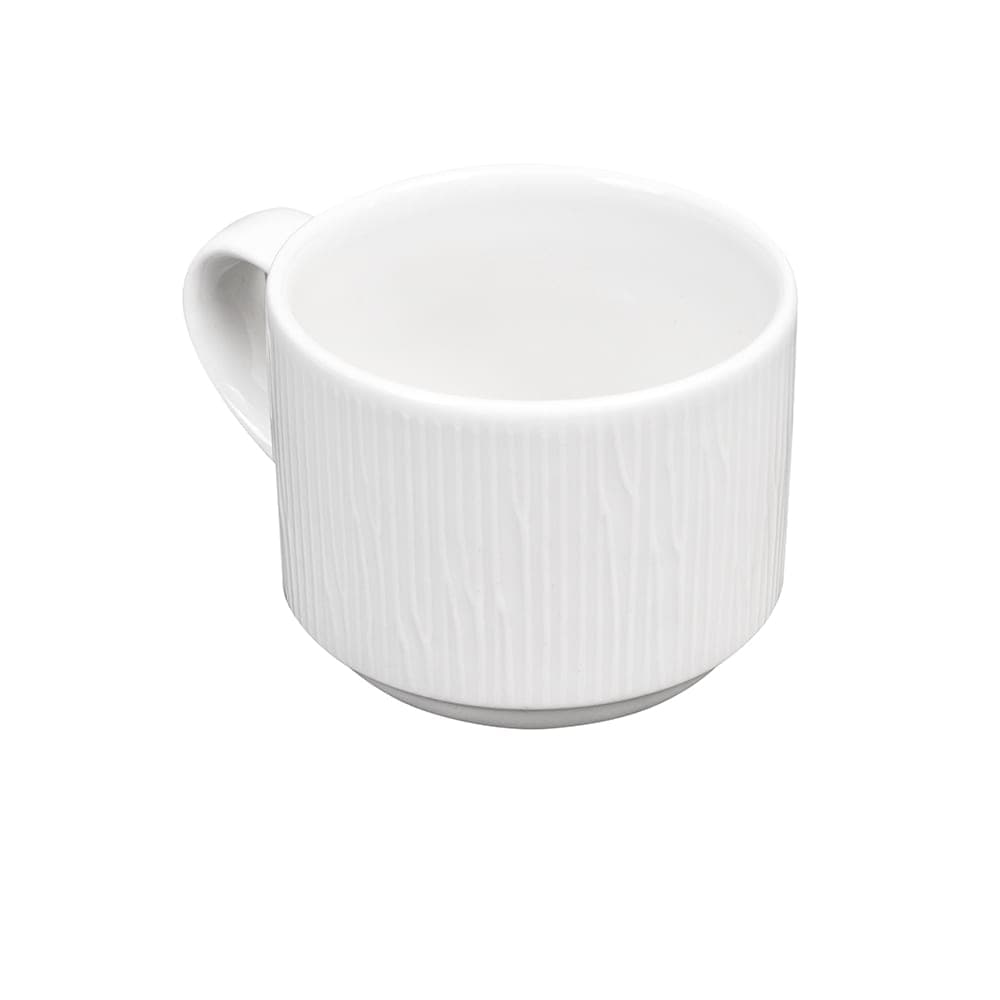 Churchill 8 oz Bamboo Cup - Ceramic, White (WHBALSC81)