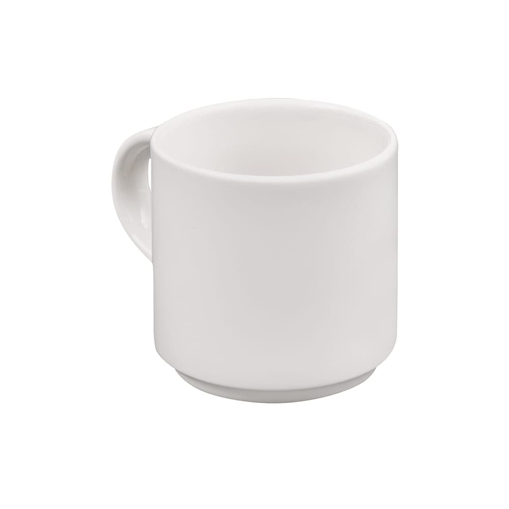 Churchill 10 oz Compact Breakfast Cup - Ceramic, White (WHFT101)