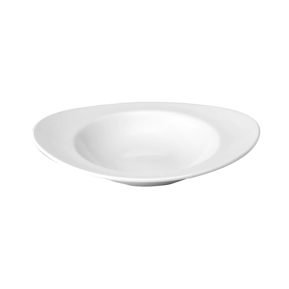 Churchill Oval Orbit Soup Plate - 10 3/4" x 8 3/4", Ceramic, White (WHOSP1)