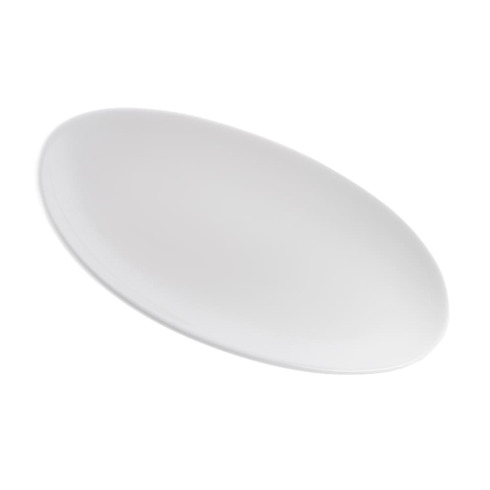 Churchill Oval Chef's Plate - 11 3/4" x 5 7/8", Ceramic, White (WHOV301)