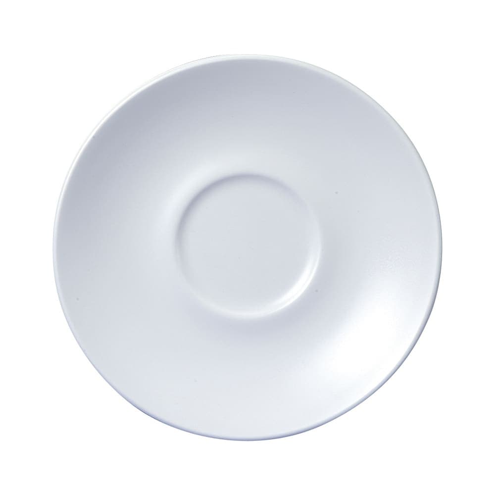 Churchill 6 1/4" Round Vellum™ Cappuccino Saucer - Ceramic, White (WHVMCSS1)
