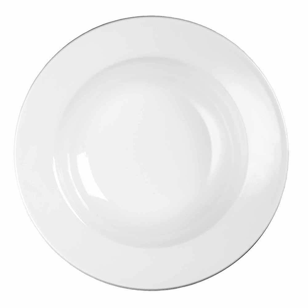 Churchill 17 1/2 oz Round Profile Soup Bowl - Ceramic, White (WHVRSB1)
