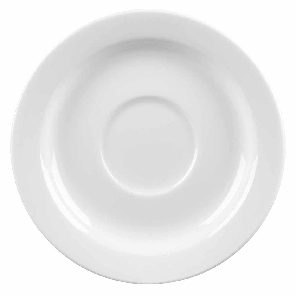 Churchill 5 7/8" Round Profile Saucer - Ceramic, White (WHVSM1)