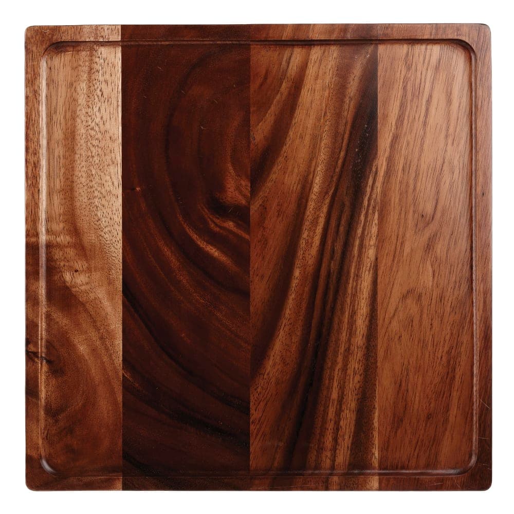 Churchill 13 3/8" Square Art de Cuisine® Presentation Serving Board, 13 3/8" x 13 3/8", Acacia Wood (ZCAWPB121)