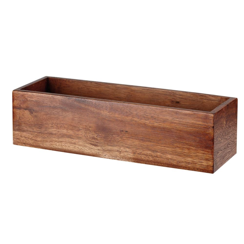 Churchill Rectangular Alchemy® Buffet Cube Riser - 22"L x 7 1/8"W x 7 7/8"H, Igneous Wood (ZCAWRRL 1)