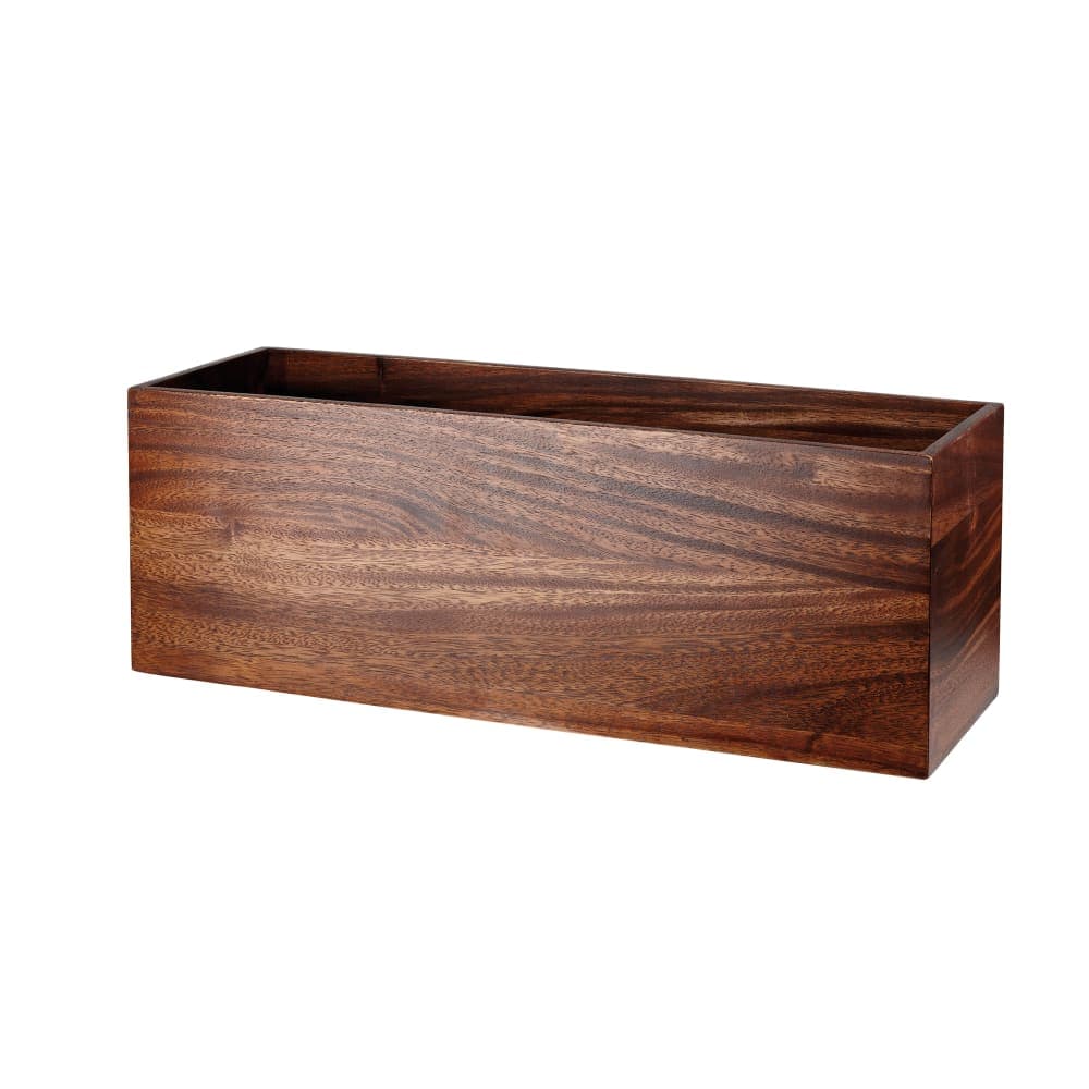 Churchill Rectangular Alchemy® Buffet Cube Riser - 15"L x 4 3/4"W x 4"H, Igneous Wood (ZCAWRRS 1)