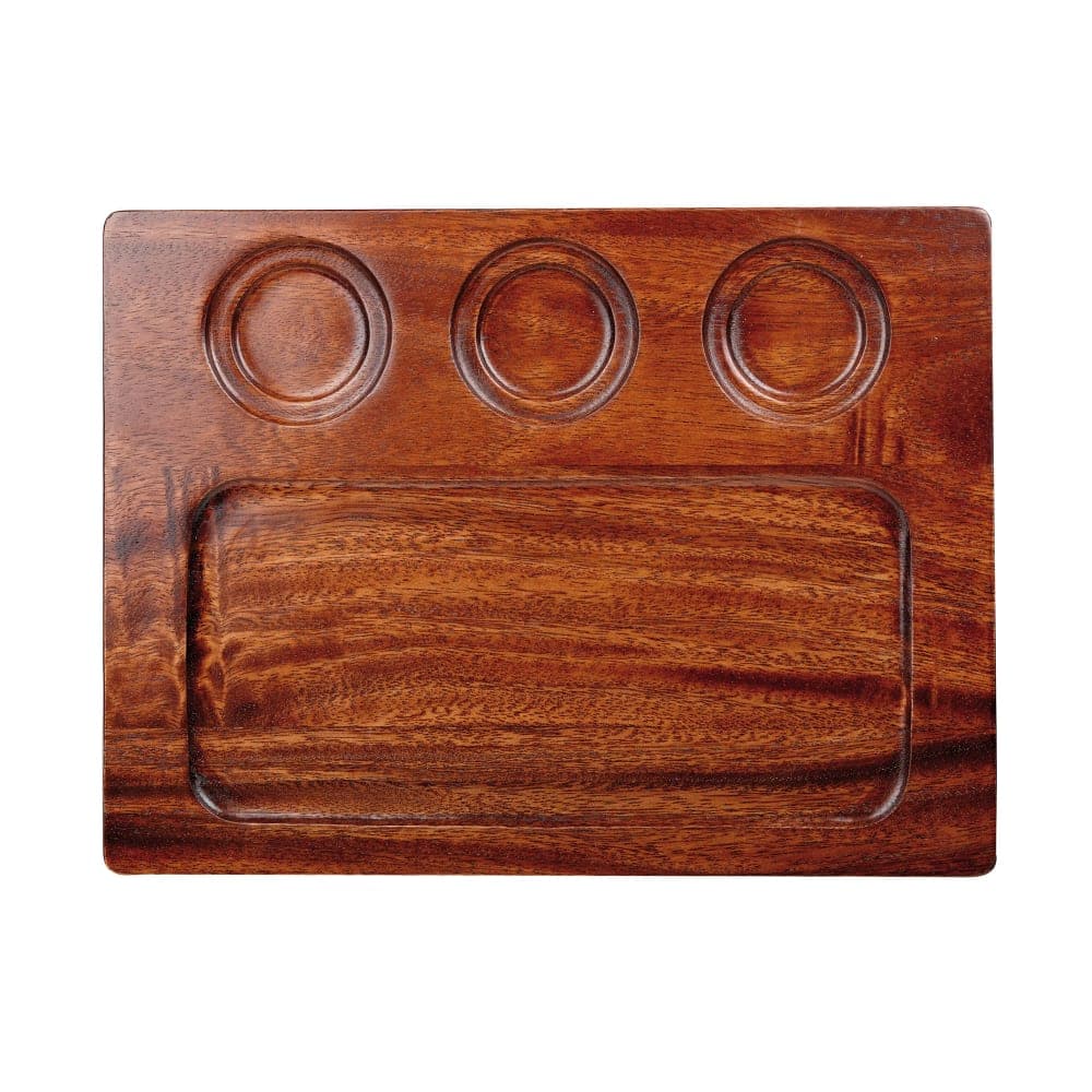 Churchill Rectangular Art de Cuisine® Deli Board w/ Handle - 12 5/8" x 9 3/8", Wood (ZCAWSDB1)