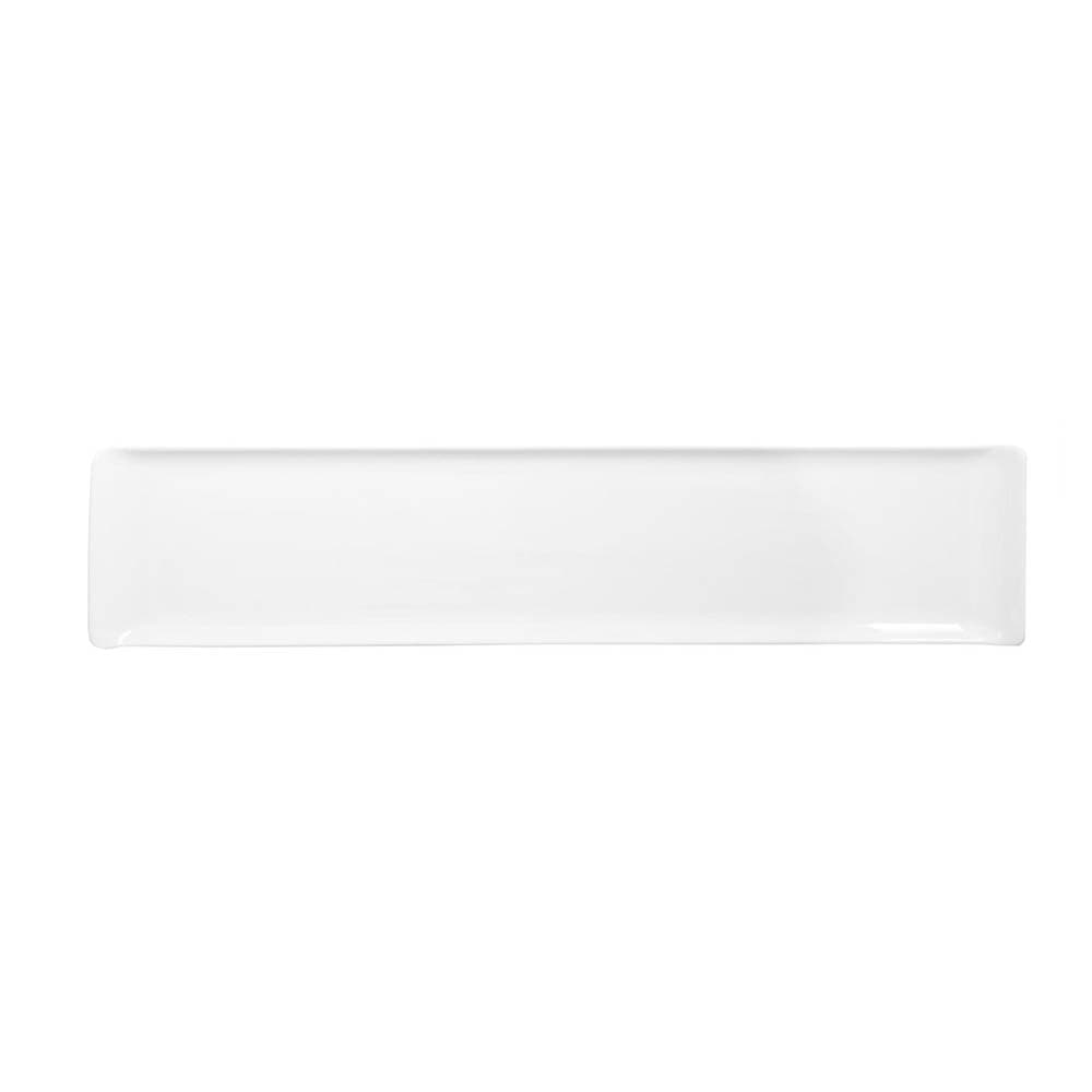 Churchill Rectangular Alchemy® Buffet Tray - 18 1/4" x 4 1/8", Melamine, White (ZPL MRW41)