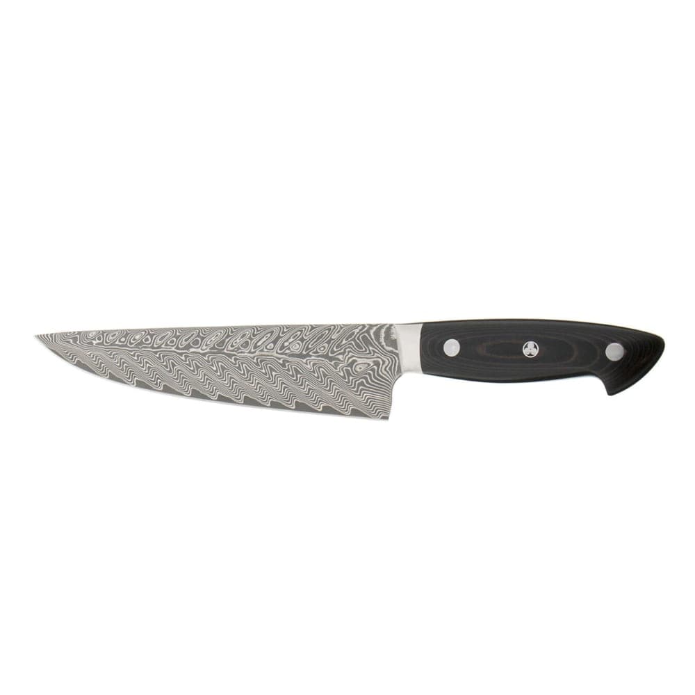 Zwilling 1019604 8" Chef's Knife w/ Black Linen Micarta Handle, Carbide Stainless Steel