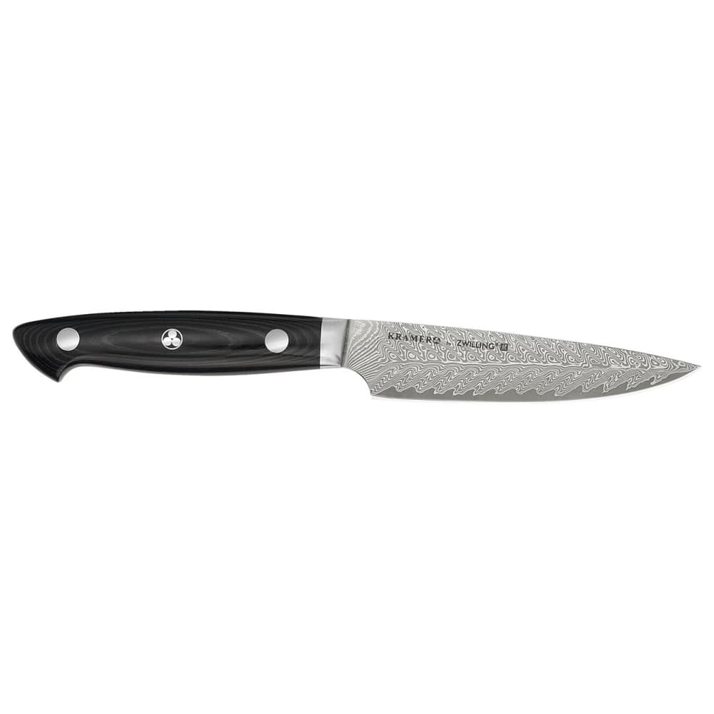Zwilling 1019611 5" Utility Knife w/ Black Linen Micarta Handle, Carbide Stainless Steel