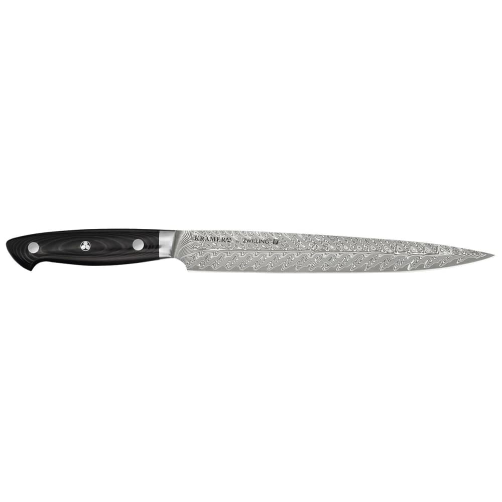 Zwilling 1019614 9" Slicing/Carving Knife w/ Black Linen Micarta Handle, Carbide Stainless Steel