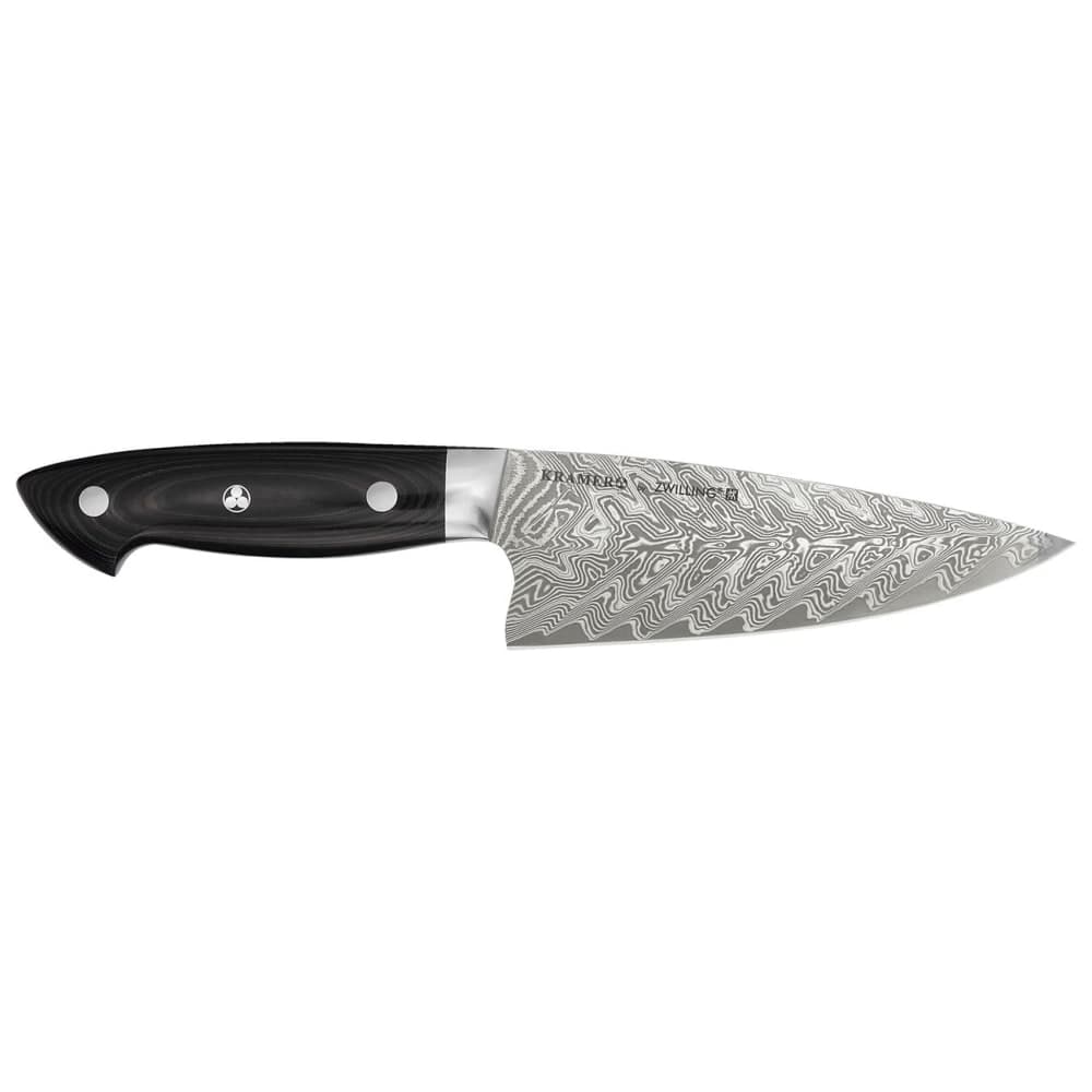 Zwilling 1019619 6" Chef's Knife w/ Black Linen Micarta Handle, Carbide Stainless Steel