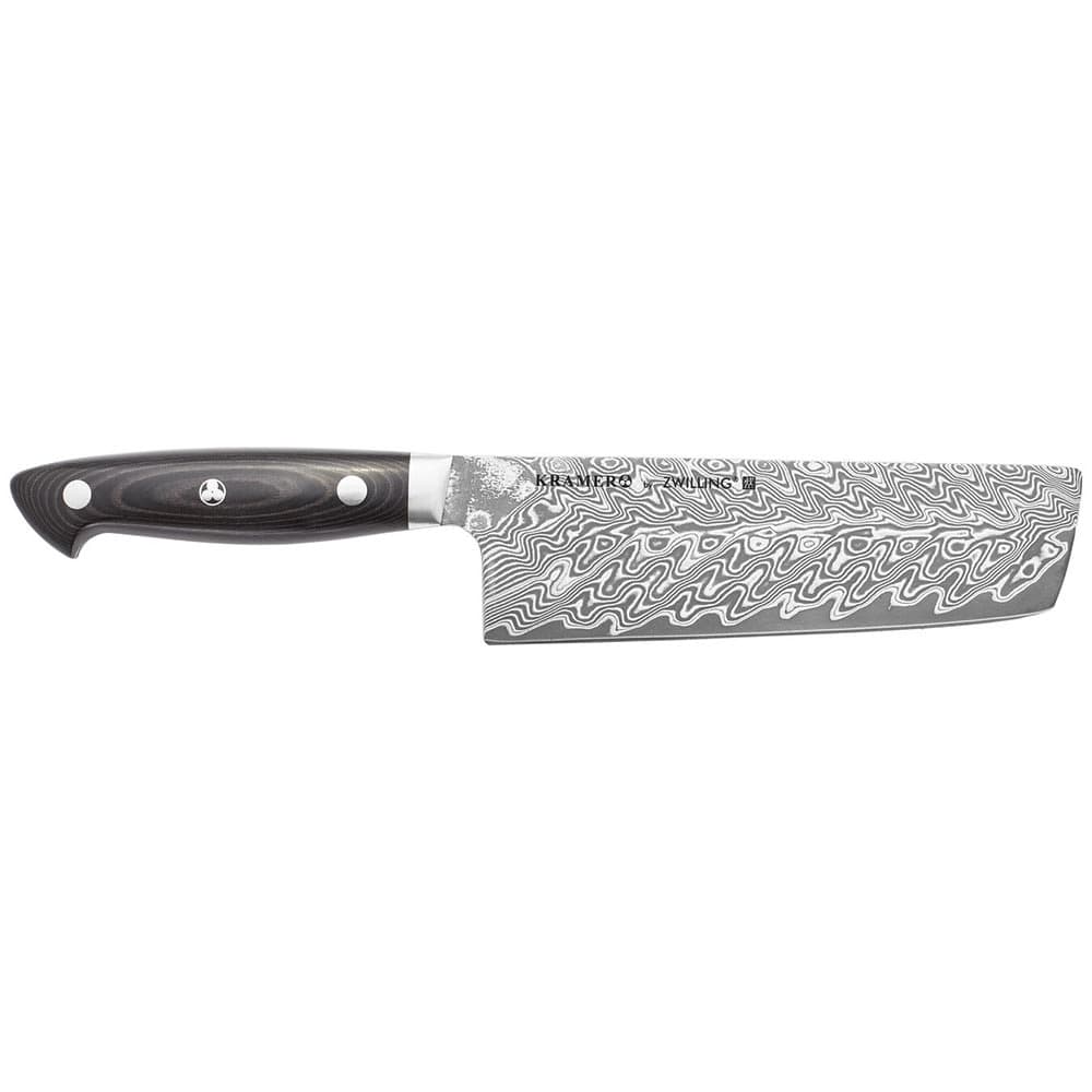 Zwilling 1019628 6 1/2" Nakiri Knife w/ Black Linen Micarta Handle, Carbide Stainless Steel