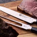 Zwilling 1002226 Carving Knife & Fork Set - High Carbon Stainless Steel, Black Plastic Handle thumbnail 5