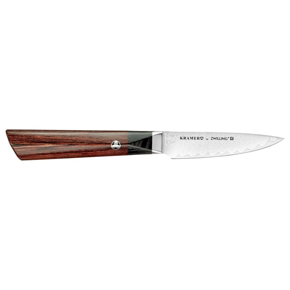Zwilling 1022652 4" Paring Knife w/ Brown Pakkawood Handle, Carbide Stainless Steel