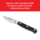 Zwilling 1002740 3" Paring Knife w/ Black Plastic Handle, High Carbon Stainless Steel thumbnail 11