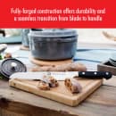 Zwilling 1002801 8" Bread Knife w/ Black Plastic Handle, High Carbon Stainless Steel thumbnail 8