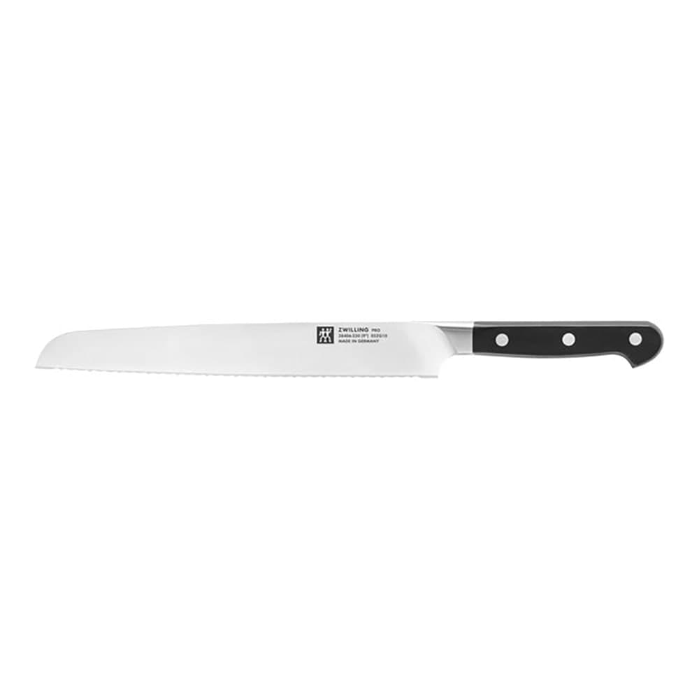 Zwilling 1002804 9" Bread Knife w/ Black Plastic Handle, High Carbon Stainless Steel
