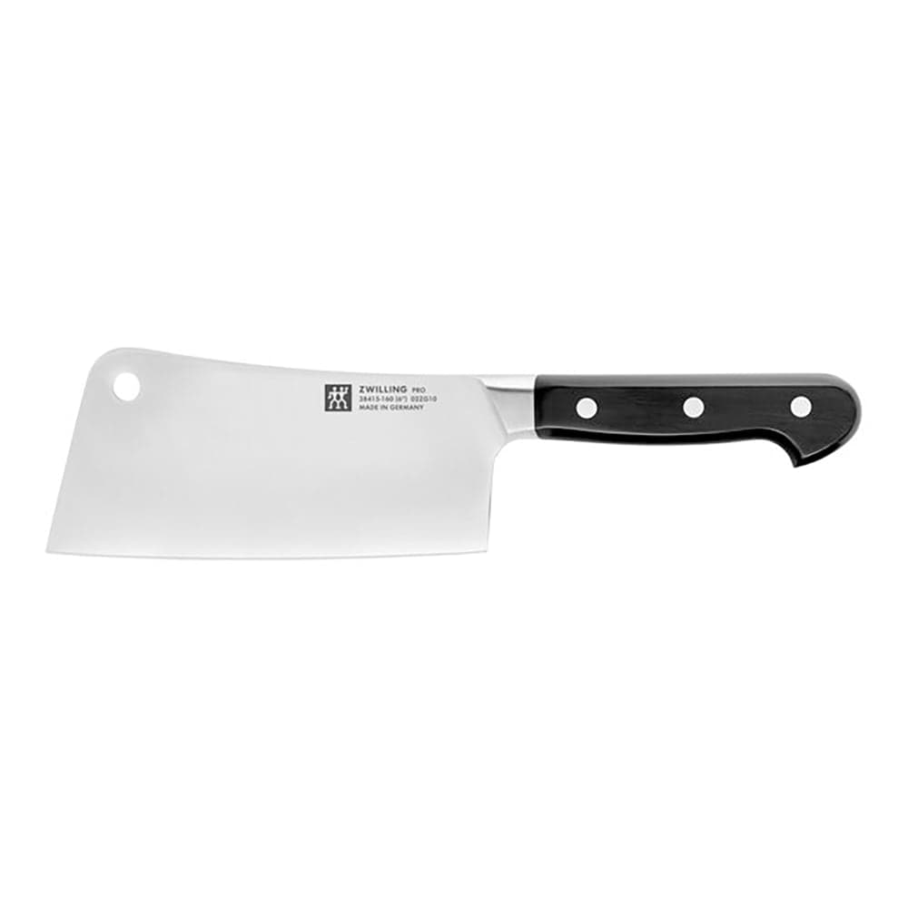 Zwilling 1002839 6" Meat Cleaver w/ Black Plastic Handle, High Carbon Stainless Steel