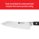 Zwilling 1002845 7" Rocking Santoku Knife w/ Black Plastic Handle, High Carbon Stainless Steel thumbnail 10