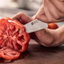 Zwilling 1002858 5 1/2" Serrated Prep Knife w/ Black Plastic Handle, High Carbon Stainless Steel thumbnail 2