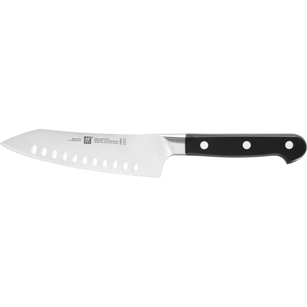 Zwilling 1002862 5 1/2" Santoku Knife w/ Black Plastic Handle, High Carbon Stainless Steel