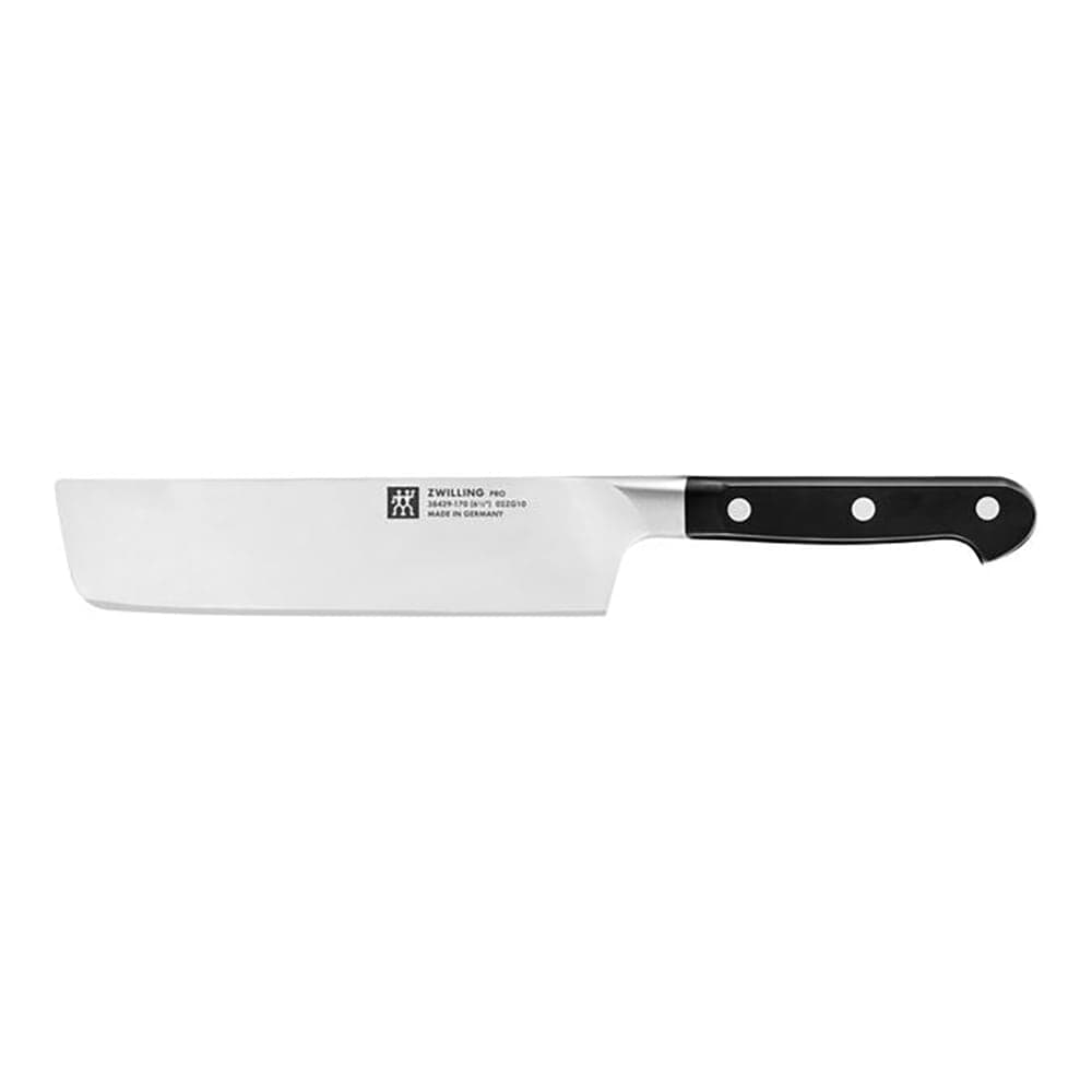 Zwilling 1002865 6 1/2" Nakiri Knife w/ Black Plastic Handle, High Carbon Stainless Steel