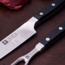 Zwilling 1002867 Carving Knife & Fork Set - High Carbon Stainless Steel, Black Plastic Handle thumbnail 5
