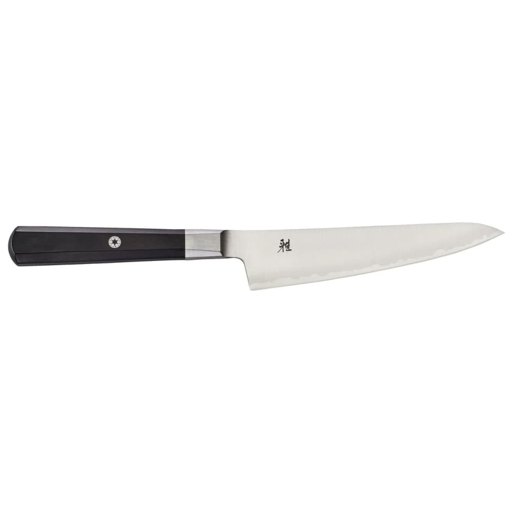 Miyabi 33951-143 5 1/2" Prep Knife w/ Brown Pakkawood Handle, Carbide Stainless Steel