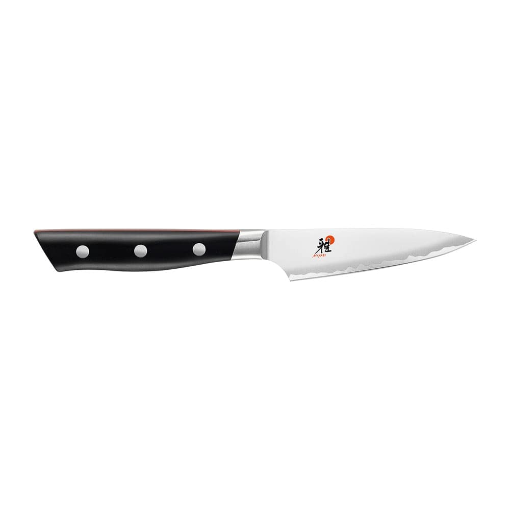 Miyabi 1019692 3 1/2" Paring Knife w/ Black Plastic Handle, Carbide Stainless Steel