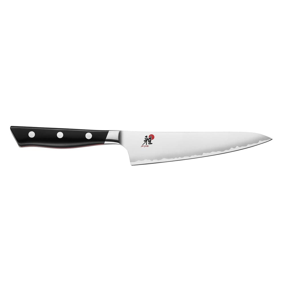 Miyabi 1019716 5 1/4" Prep Knife w/ Black Plastic Handle, Carbide Stainless Steel